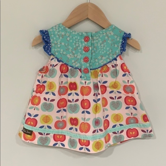 Matilda Jane Apple Print Shirt Top - Picture 3 of 4
